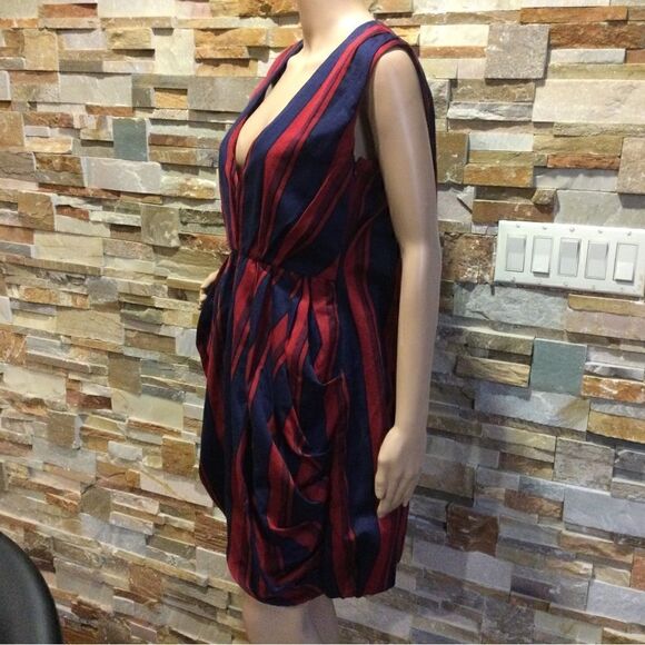 MCQ Striped Mini Dress-Balloon - Picture 6 of 13